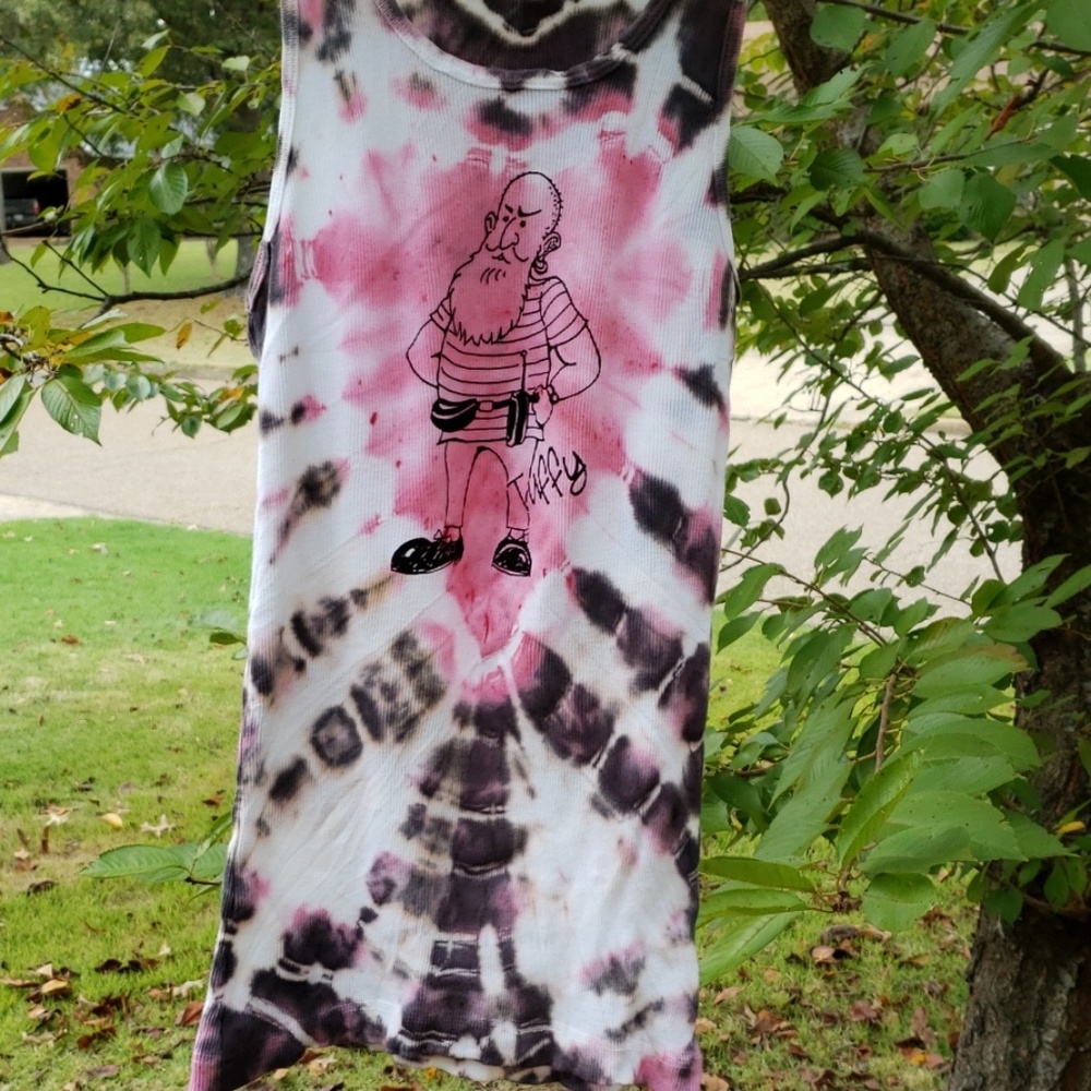 Adorable old man with heart